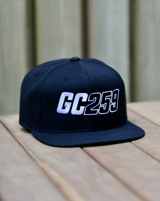 GC259 Black Snapback Cap Black